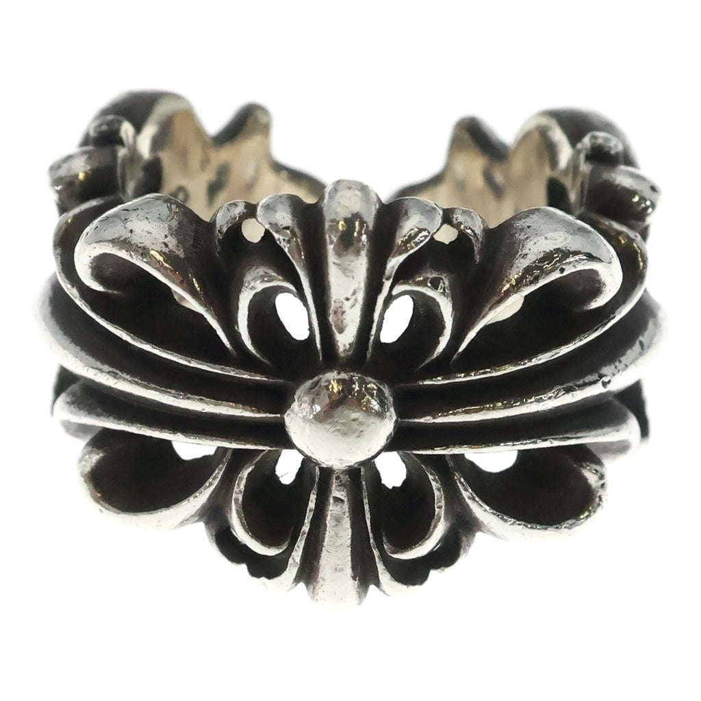 CHROME HEARTS(クロムハーツ) DBL FLRL CRS ダブルフローラルクロス リング シルバー BCA390