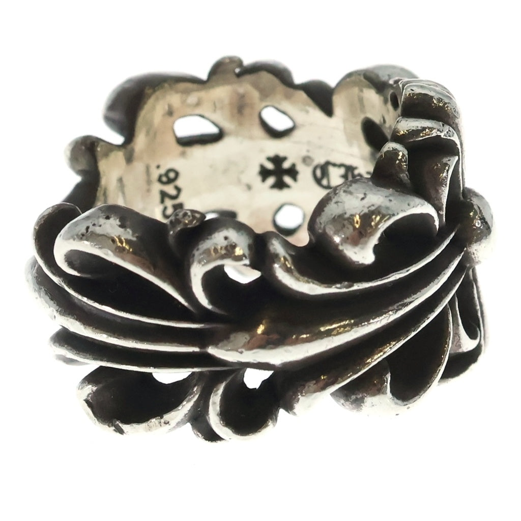 CHROME HEARTS(クロムハーツ) DBL FLRL CRS ダブルフローラルクロス リング シルバー BCA390