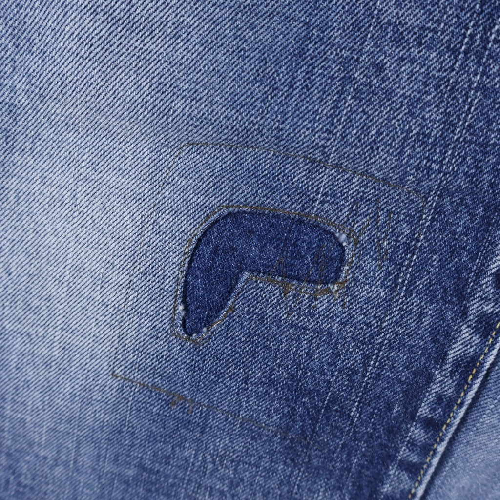 VISVIM(ヴィスヴィム) SOCIAL SCULPTURE DENIM ソーシャルスカルプチャーデニム リペアジーンズ インディゴ 0119205005025