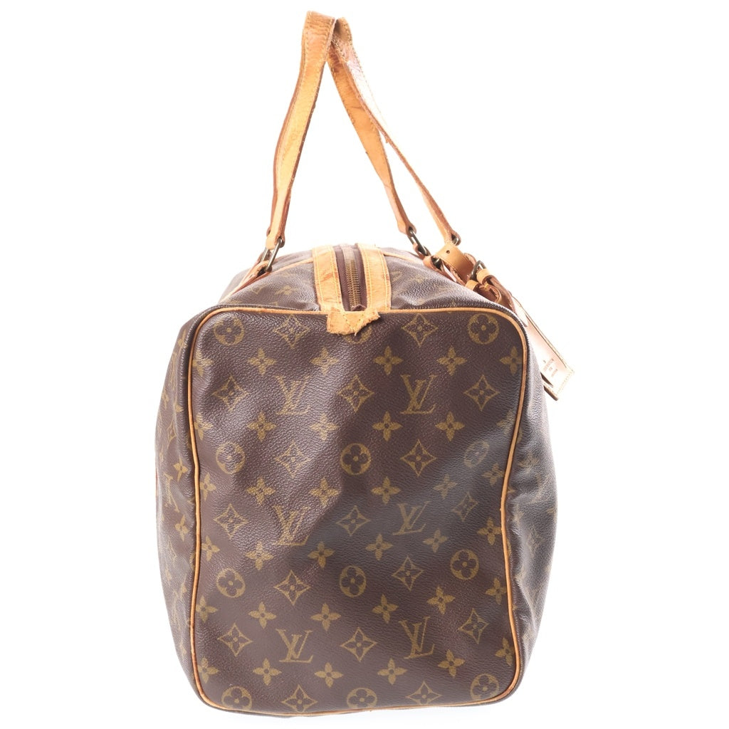 LOUIS VUITTON(ルイヴィトン) モノグラム キーポル45 ハンドバッグ ボストンバッグ トラベルバッグ ブラウン レザー×PVC M41428 ゴールド金具 レディース