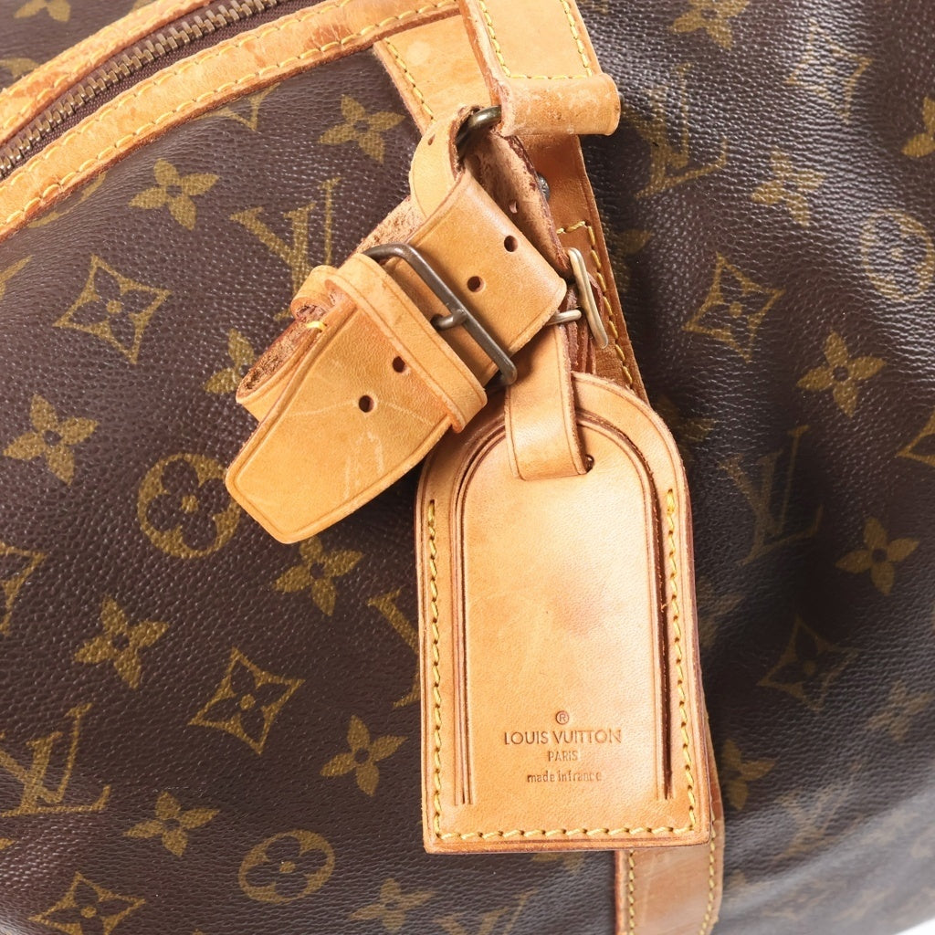 LOUIS VUITTON(ルイヴィトン) モノグラム キーポル45 ハンドバッグ ボストンバッグ トラベルバッグ ブラウン レザー×PVC M41428 ゴールド金具 レディース