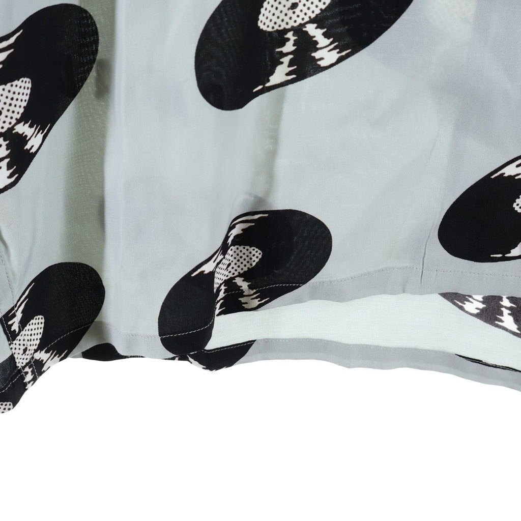 WACKO MARIA(ワコマリア) 24SS RECORDS HAWAIIAN SHIRTS レコード ハワイアン 半袖シャツ グレー