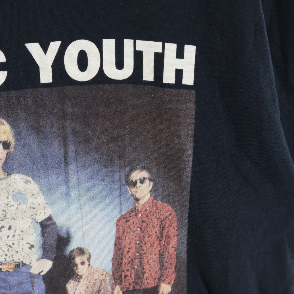 HYSTERIC GLAMOUR(ヒステリックグラマー) SONIC YOUTH フロントプリント クルーネック 半袖Tシャツ カットソー ブラック 02241CT31