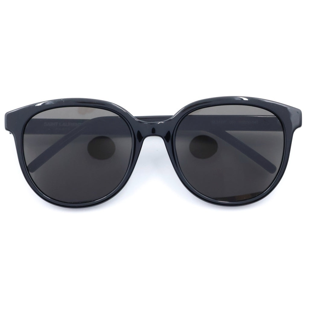 SAINT LAURENT PARIS(サンローランパリ) YSLロゴ スクエアシェイプ サングラス 眼鏡 アイウェア ブラック SL317/F レディース