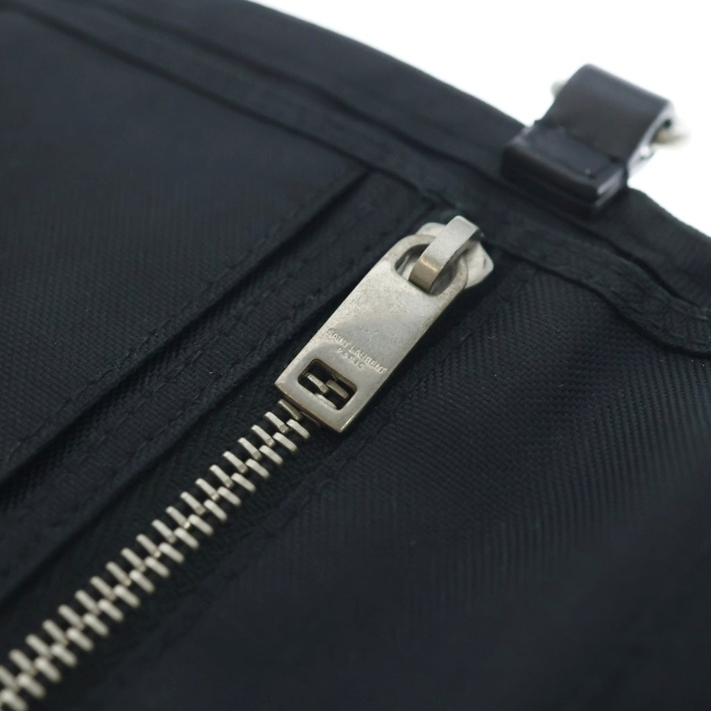 SAINT LAURENT PARIS(サンローランパリ) ウォレットチェーン付き パームツリー 3つ折り財布 ブラック 586279・0419