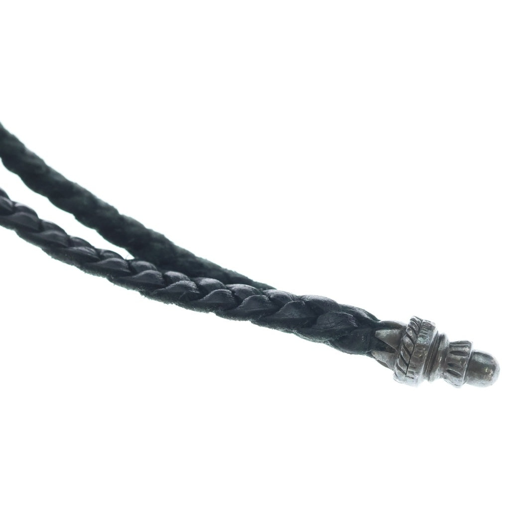 CHROME HEARTS(クロムハーツ) 2ZIP STRAP 2ジップストラップ クロスボールボタンレザーウォレット 財布 ブラック