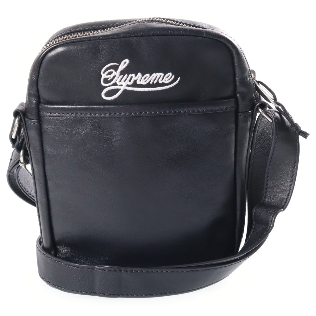 SUPREME(シュプリーム) 25SS ×NIKE Leather Shoulder Bag ナイキ レザー ショルダーバッグ ブラック HJ7964-045