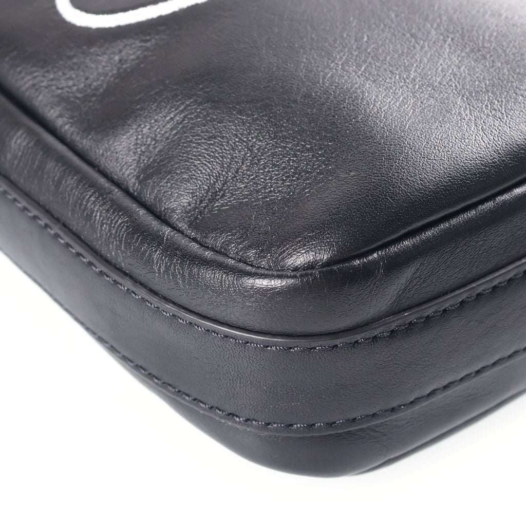 SUPREME(シュプリーム) 25SS ×NIKE Leather Shoulder Bag ナイキ レザー ショルダーバッグ ブラック HJ7964-045