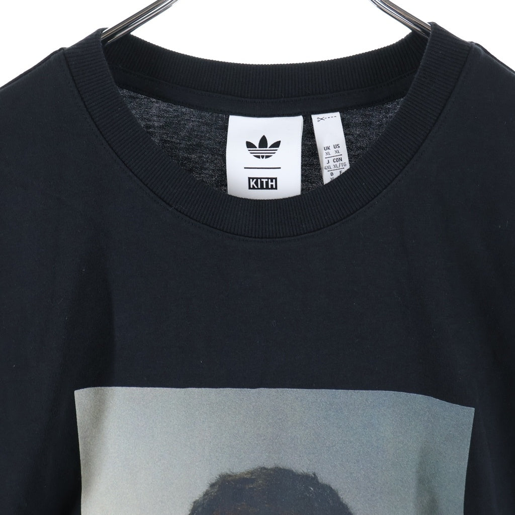 KITH(キス) Lionel Messi x adidas Football Graphic Tee リオネル・メッシ アディダス フットボール グラフィック プリント 半袖 Tシャツ カットソー ブラック