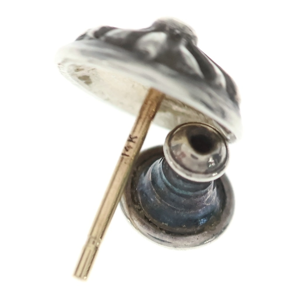 CHROME HEARTS(クロムハーツ) STUD CRSBLL クロスボールスタッドピアス シルバー BCA110