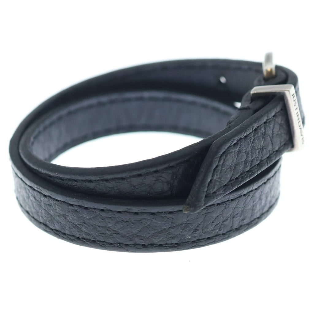 Justin Davis(ジャスティンデイヴィス) FENRIR NARROW LEATHER フェンリル ナローレザー ブレスレット ブラック/ホワイト