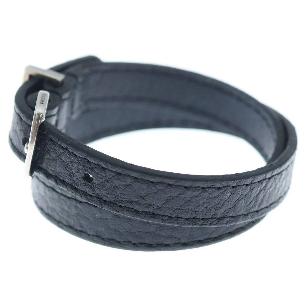 Justin Davis(ジャスティンデイヴィス) FENRIR NARROW LEATHER フェンリル ナローレザー ブレスレット ブラック/ホワイト