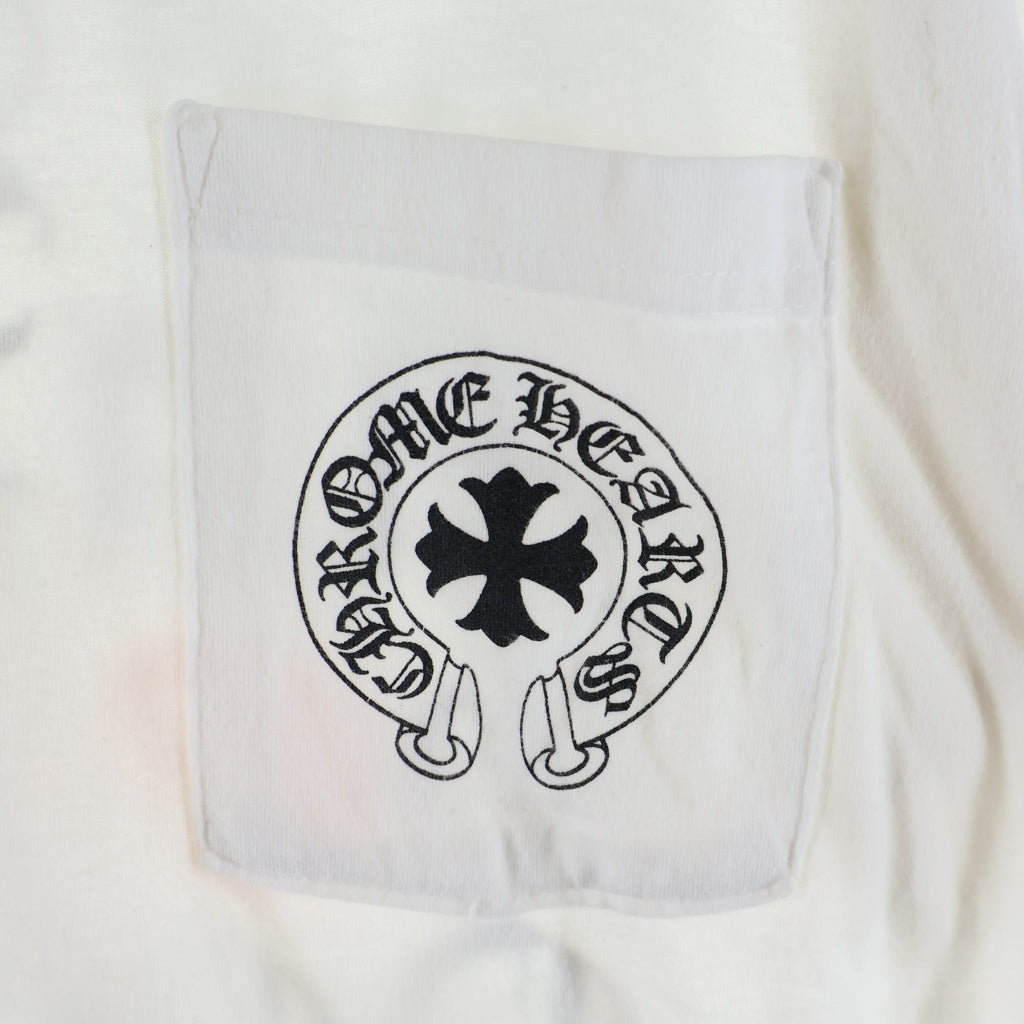 CHROME HEARTS(クロムハーツ) Made in Hollywood Tshirt メイドインハリウッド 両面プリントTシャツ カットソー ホワイト