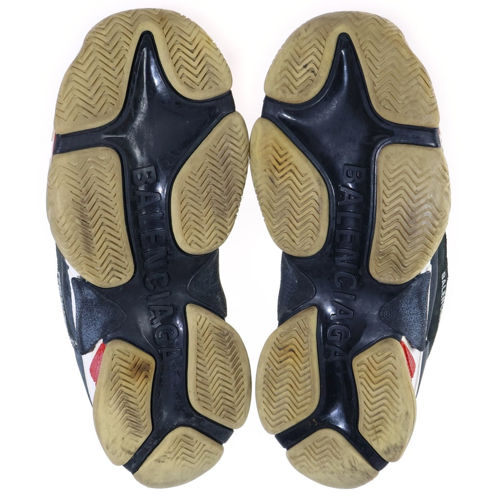 BALENCIAGA(バレンシアガ) TRIPLE S トリプルS ダッド ローカットスニーカー ブラック/レッド 533882