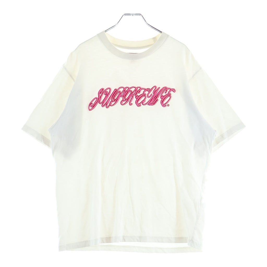 SUPREME(シュプリーム) 26SS Raised Script Tee レイズドスクリプト クルーネック半袖Tシャツ カットソー ホワイト