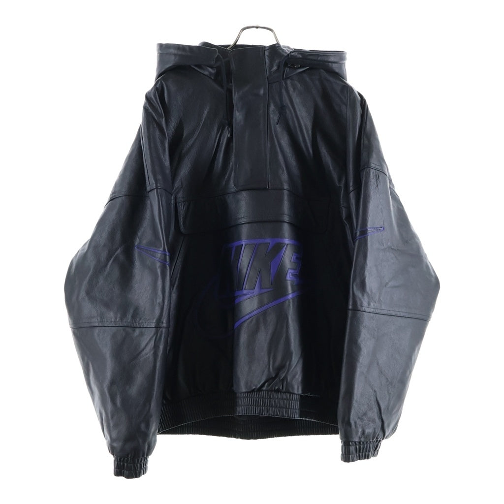 SUPREME(シュプリーム) 19AW ×NIKE Leather Anorak レザーアノラックジャケット ブラック CK6218-010
