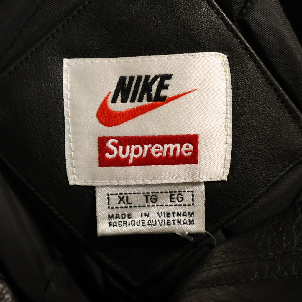 SUPREME(シュプリーム) 19AW ×NIKE Leather Anorak レザーアノラックジャケット ブラック CK6218-010