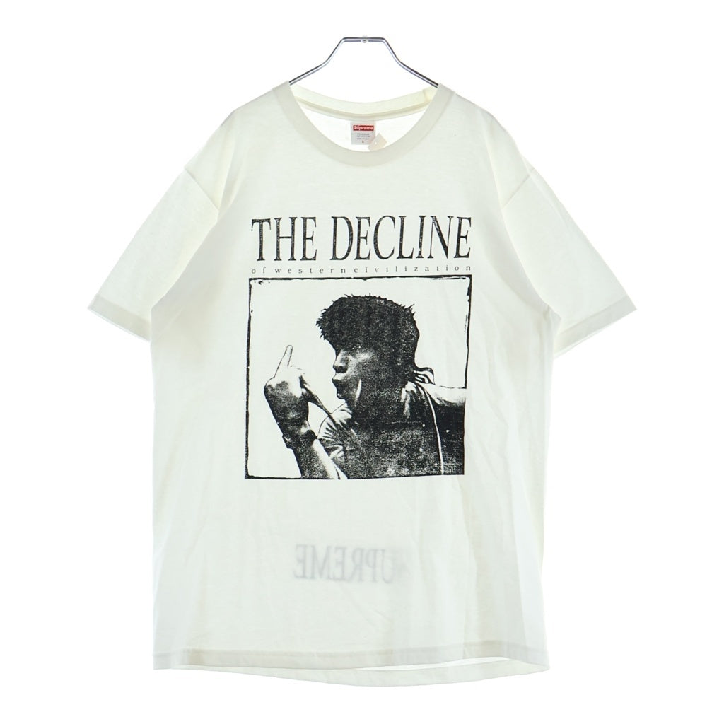 SUPREME(シュプリーム) 17AW Decline of Western Civilization Tee ディクライン オブ ウエスタン シヴィライゼーション クルーネック半袖Tシャツ カットソー ホワイト