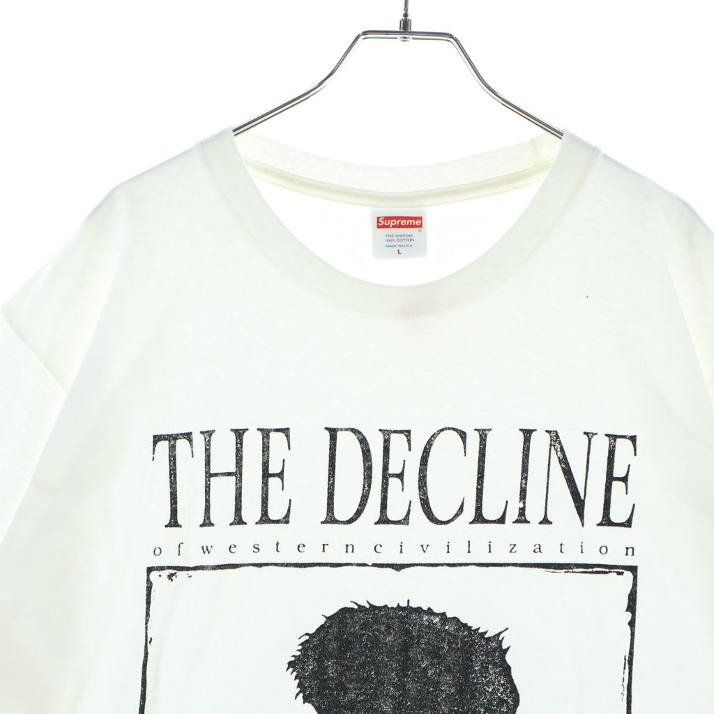 SUPREME(シュプリーム) 17AW Decline of Western Civilization Tee ディクライン オブ ウエスタン シヴィライゼーション クルーネック半袖Tシャツ カットソー ホワイト