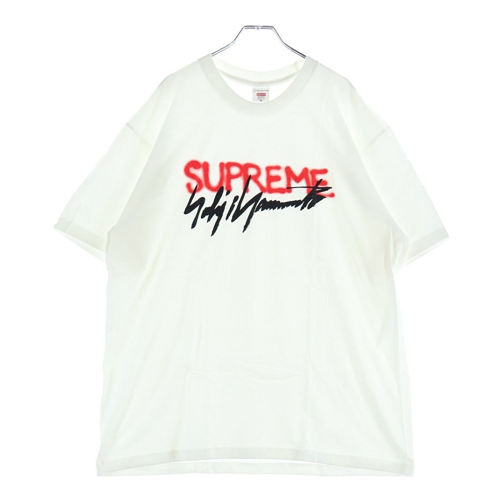 SUPREME(シュプリーム) 20AW ×Yohji Yamamoto Logo Tee ヨウジヤマモト ロゴクルーネック半袖Tシャツ カットソー ホワイト