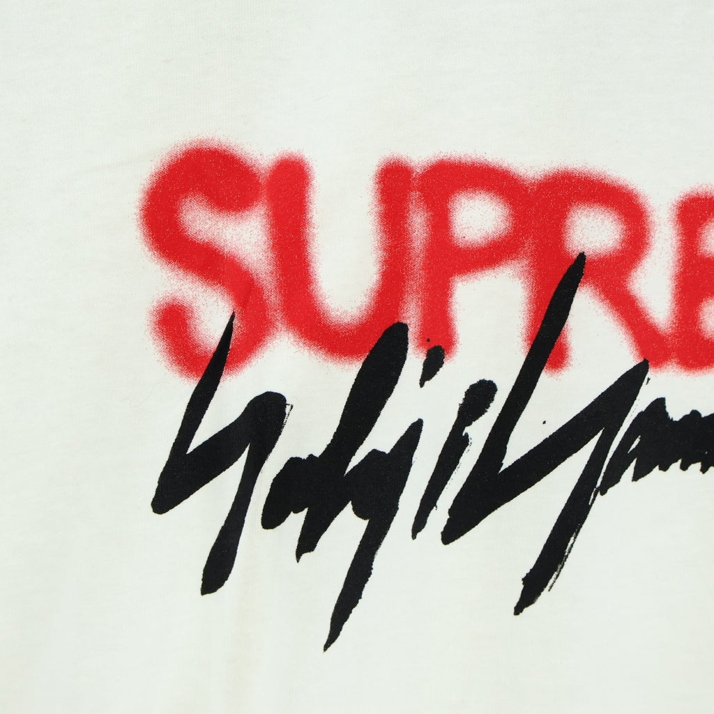 SUPREME(シュプリーム) 20AW ×Yohji Yamamoto Logo Tee ヨウジヤマモト ロゴクルーネック半袖Tシャツ カットソー ホワイト