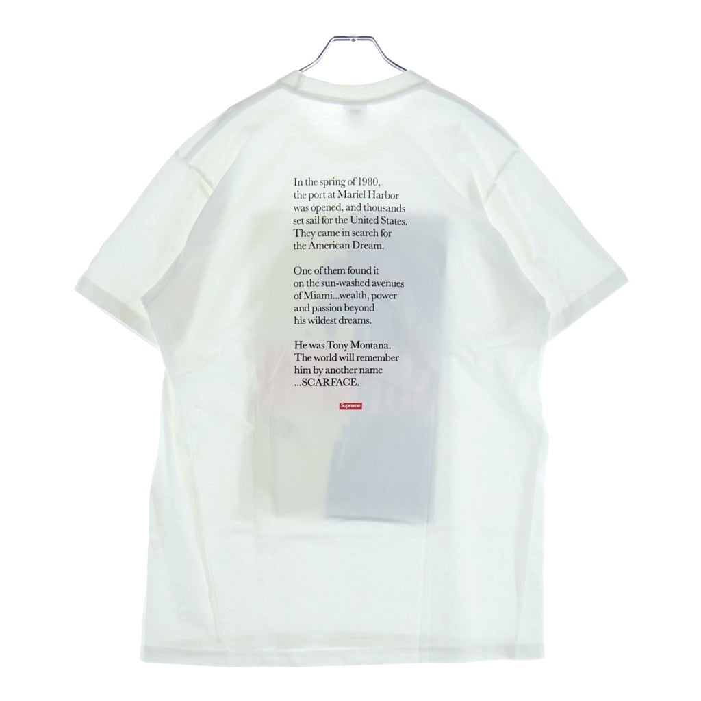 SUPREME(シュプリーム) 17AW Scarface Split Tee スカーフェイス スプリット クルーネック半袖Tシャツ カットソー ホワイト