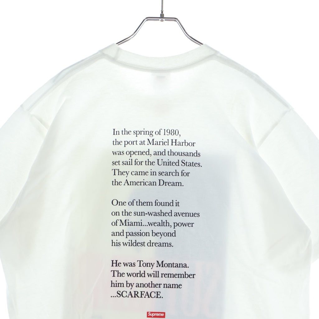 SUPREME(シュプリーム) 17AW Scarface Split Tee スカーフェイス スプリット クルーネック半袖Tシャツ カットソー ホワイト