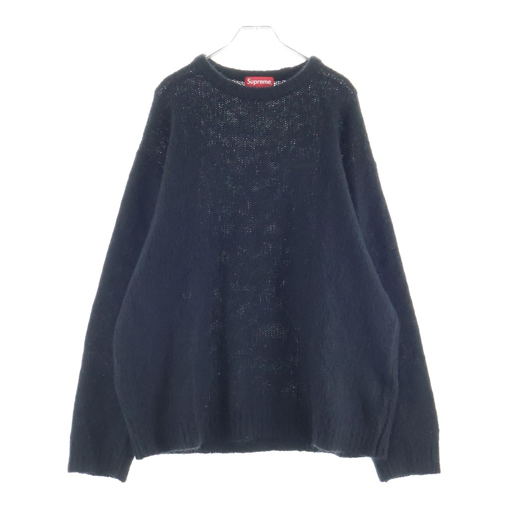 SUPREME(シュプリーム) 22AW Mohair Sweater モヘアセーター クルーネックニット ブラック
