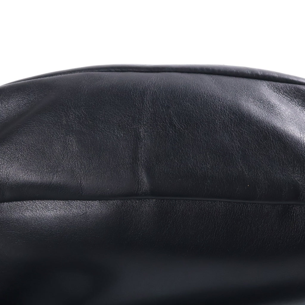 SUPREME(シュプリーム) 24AW Leather Waist Bag レザーウエストバッグ ブラック