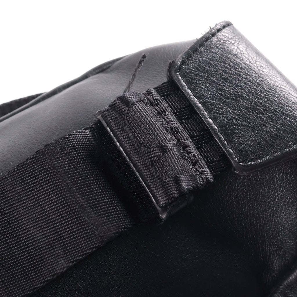SUPREME(シュプリーム) 24AW Leather Waist Bag レザーウエストバッグ ブラック