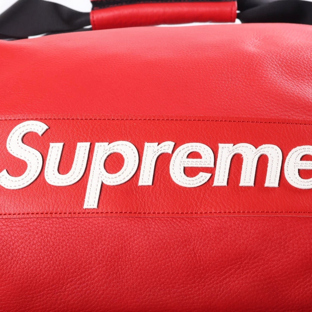 SUPREME(シュプリーム) 19AW ×NIKE Leather Duffel Bag レザーダッフルバッグ レッド CN4503-687