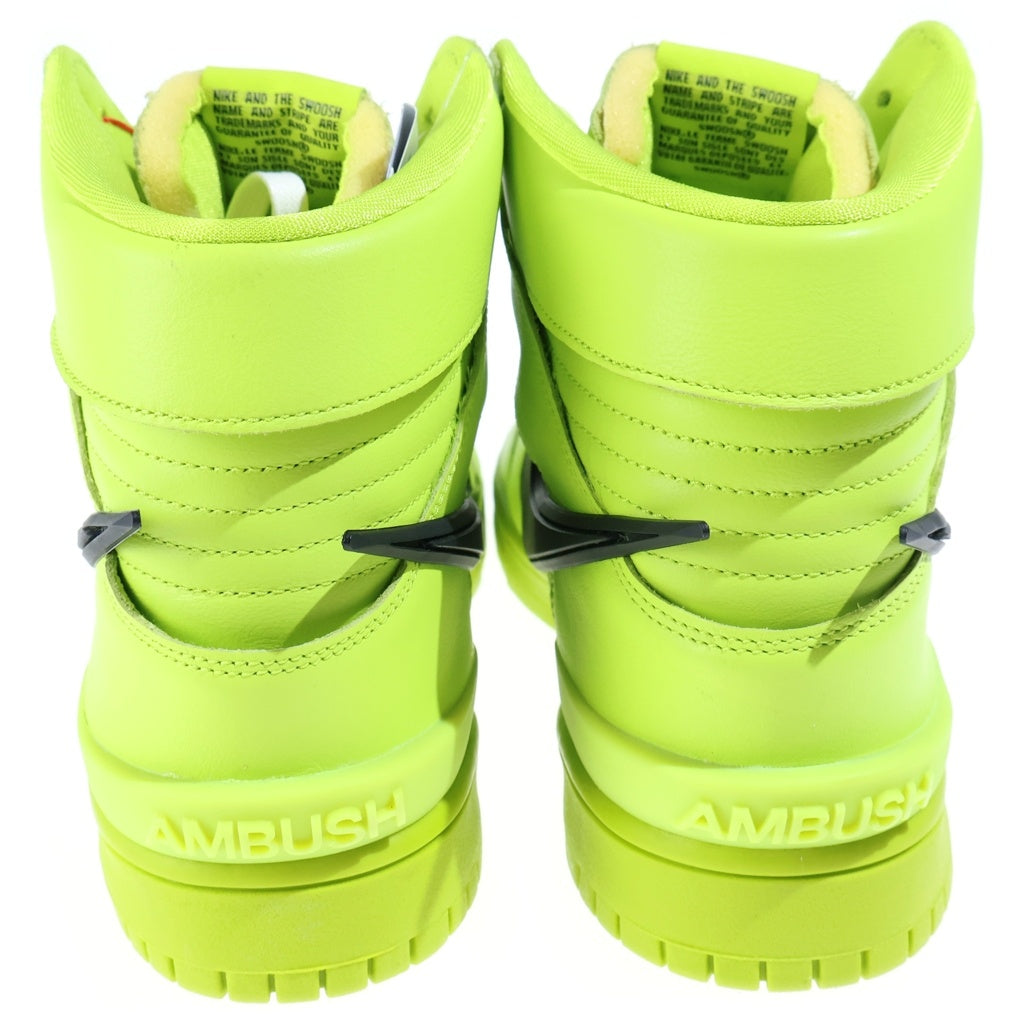 NIKE(ナイキ) ×AMBUSH DUNK HIGH FLASH LIME CU7544-300 アンブッシュ ダンク フラッシュライム ハイカットスニーカー ライムグリーン US12/30cm