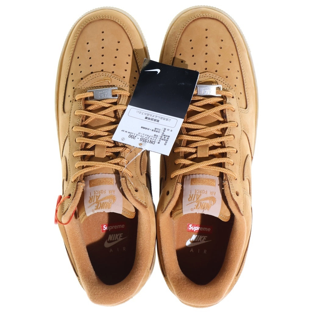NIKE(ナイキ) ×SUPREME AIR FORCE 1 LOW SP DN1555-200 シュプリーム エアフォースワン ウィート ローカットスニーカー ベージュ US10/28m