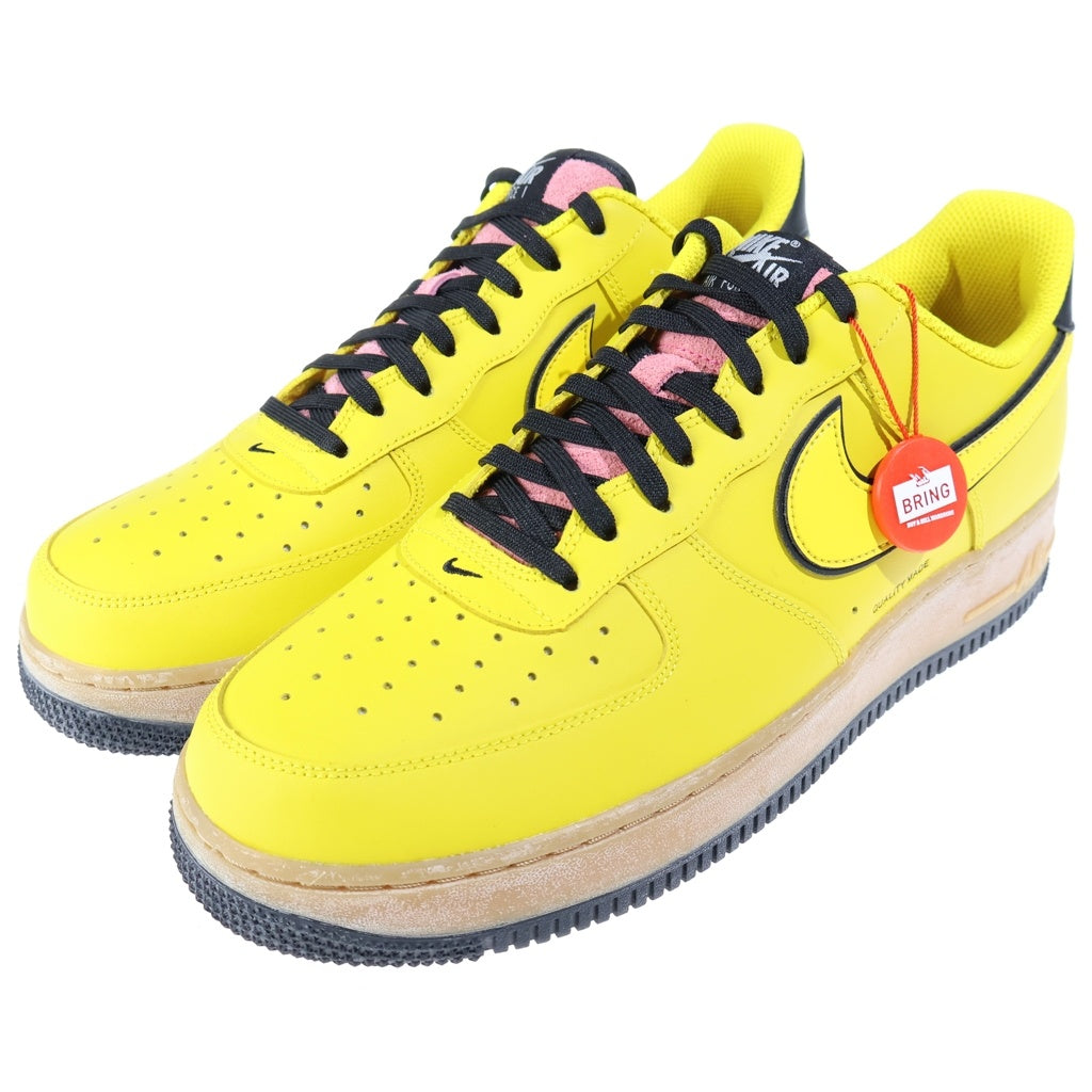 NIKE(ナイキ) AIR FORCE 1 '07 LV8 3 LOW QUALITY MADE Speed Yellow CZ7939-700 エアフォース1 ロー クオリティーメイド スピードイエロー コルク ローカットスニーカー US9.5/27.5cm