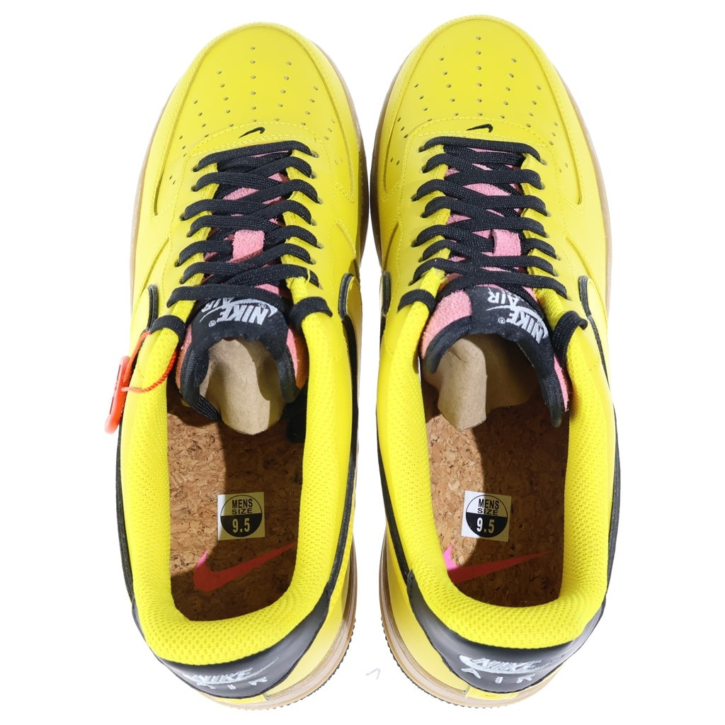 NIKE(ナイキ) AIR FORCE 1 '07 LV8 3 LOW QUALITY MADE Speed Yellow CZ7939-700 エアフォース1 ロー クオリティーメイド スピードイエロー コルク ローカットスニーカー US9.5/27.5cm
