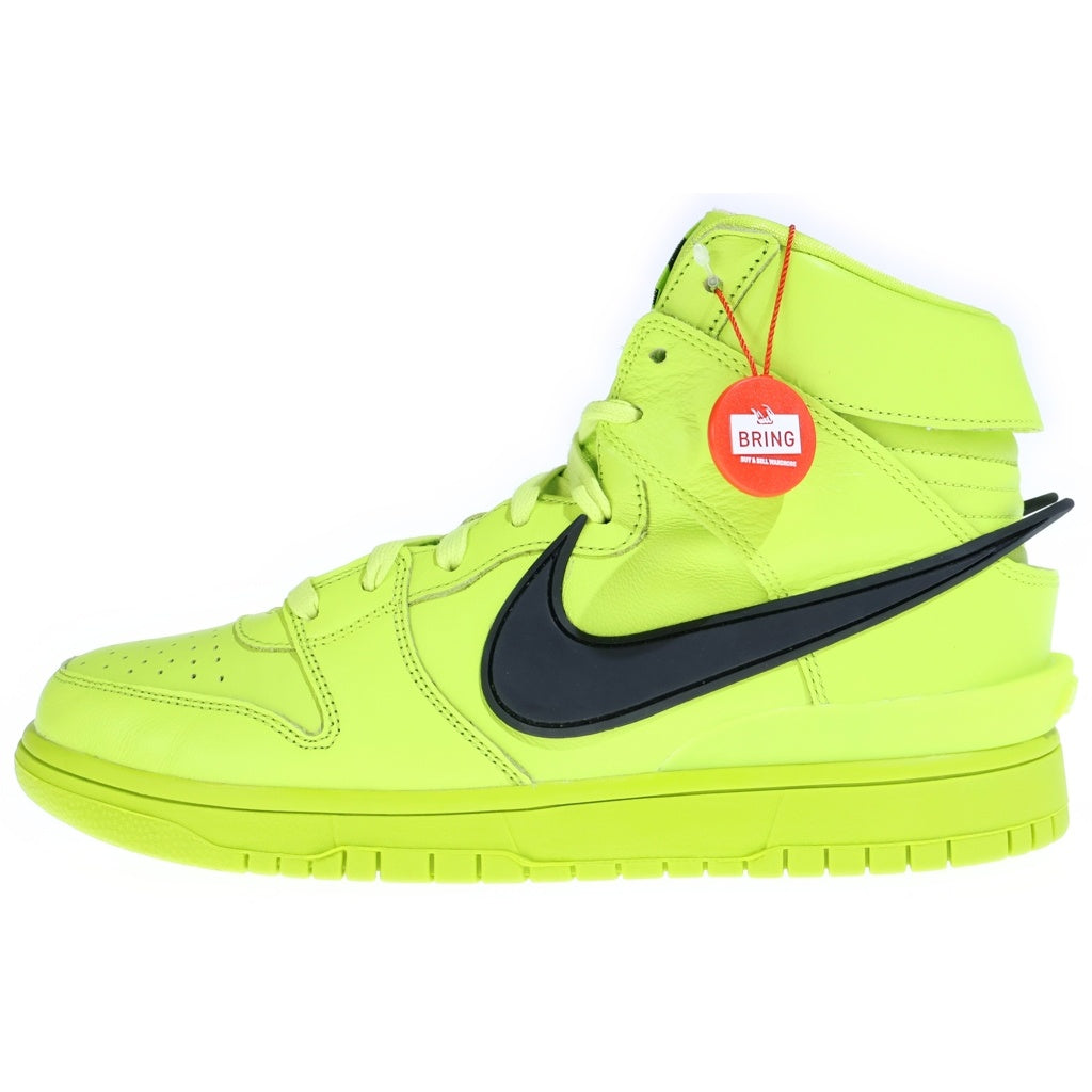 NIKE(ナイキ) ×AMBUSH DUNK HIGH FLASH LIME CU7544-300 アンブッシュ ダンク フラッシュライム ハイカットスニーカー ネオングリーン US9.5/27.5cm