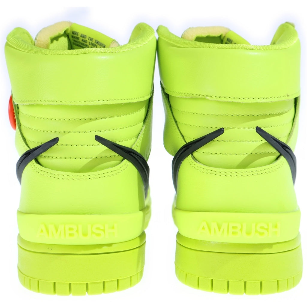 NIKE(ナイキ) ×AMBUSH DUNK HIGH FLASH LIME CU7544-300 アンブッシュ ダンク フラッシュライム ハイカットスニーカー ネオングリーン US9.5/27.5cm