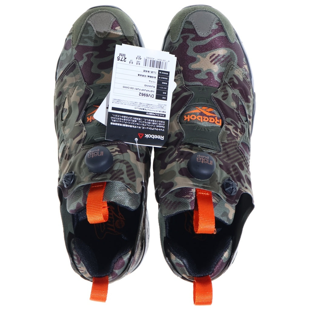 Reebok(リーボック) INSTAPUMP FURY CAMO DV6962 インスタポンプフューリー OG カモ ローカットスニーカー シューズ カーキ US9.5/27.5cm