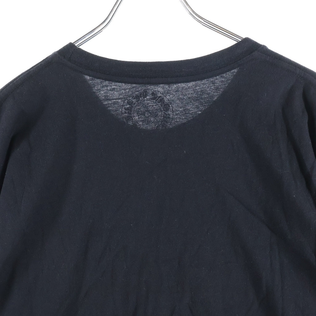 CHROME HEARTS(クロムハーツ) Neck Logo ネックロゴ クルーネック半袖Tシャツカットソー ブラック
