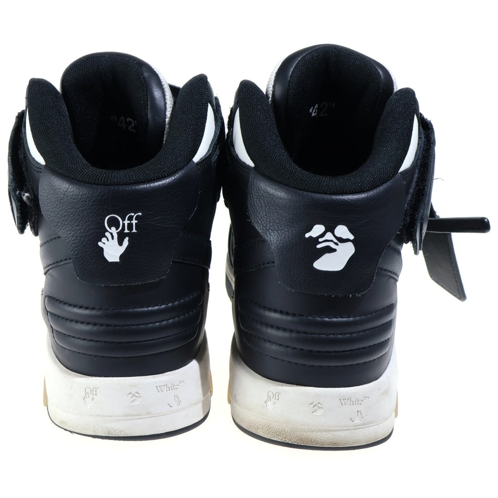 OFF-WHITE(オフホワイト) Out Of Office Mid Top Leather Sneaker アウトオブ オフィス ミッド レザー スニーカー ホワイト/ブラック