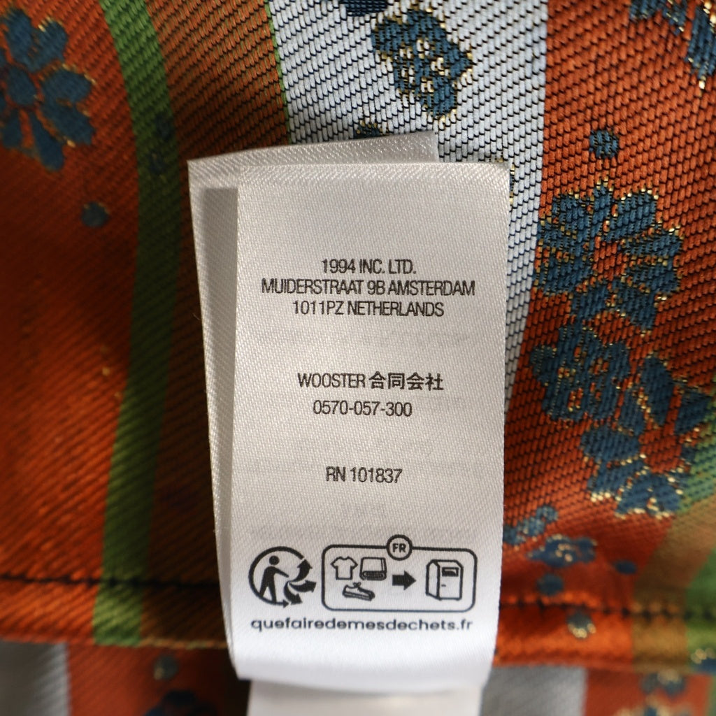 SUPREME(シュプリーム) 26SS Floral Jacquard Baseball Jersey フローラル ジャガード ベースボール シャツ ネイビー