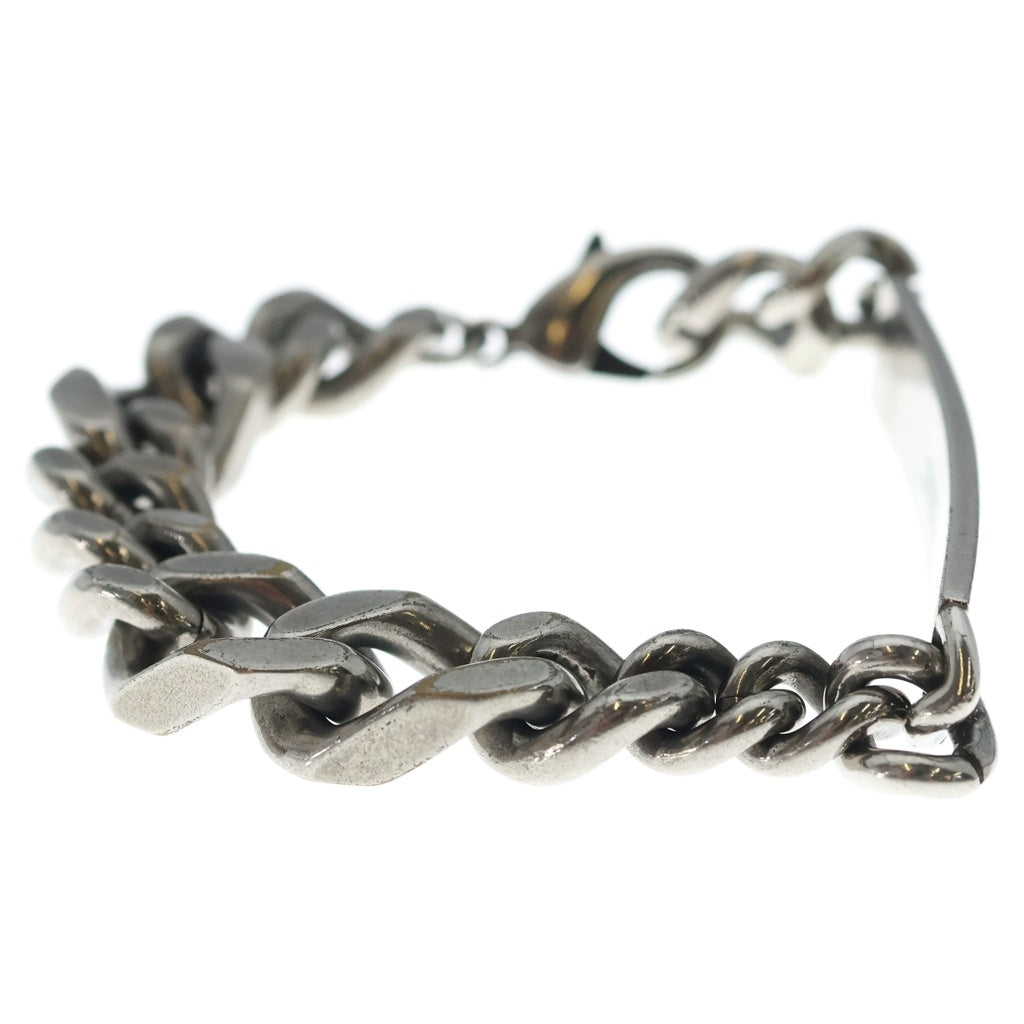 BALENCIAGA(バレンシアガ) PLATE TWIST プレートツイスト リンクチェーン IDブレスレット シルバー
