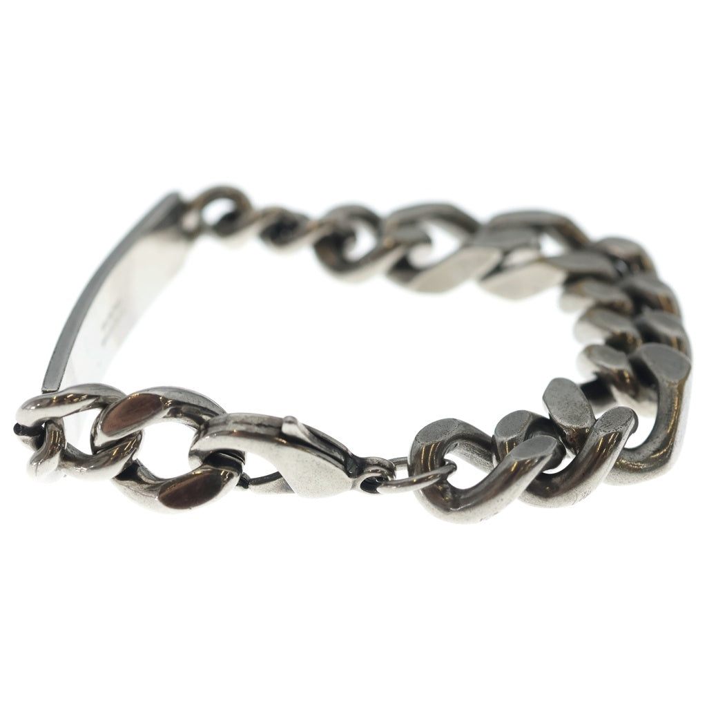 BALENCIAGA(バレンシアガ) PLATE TWIST プレートツイスト リンクチェーン IDブレスレット シルバー
