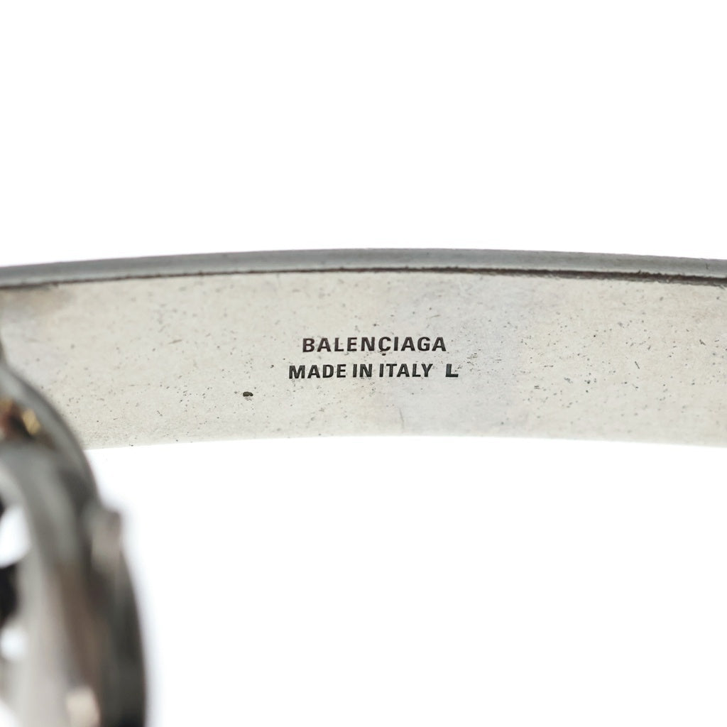 BALENCIAGA(バレンシアガ) PLATE TWIST プレートツイスト リンクチェーン IDブレスレット シルバー
