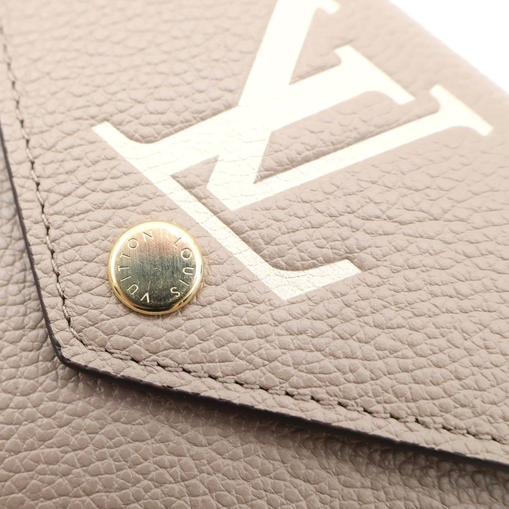 LOUIS VUITTON(ルイヴィトン) モノグラム アンプラント ポルトフォイユ ヴィクトリーヌ 三つ折り財布 バイカラー トゥルトレールクレーム ベージュ系 M81861 レディース