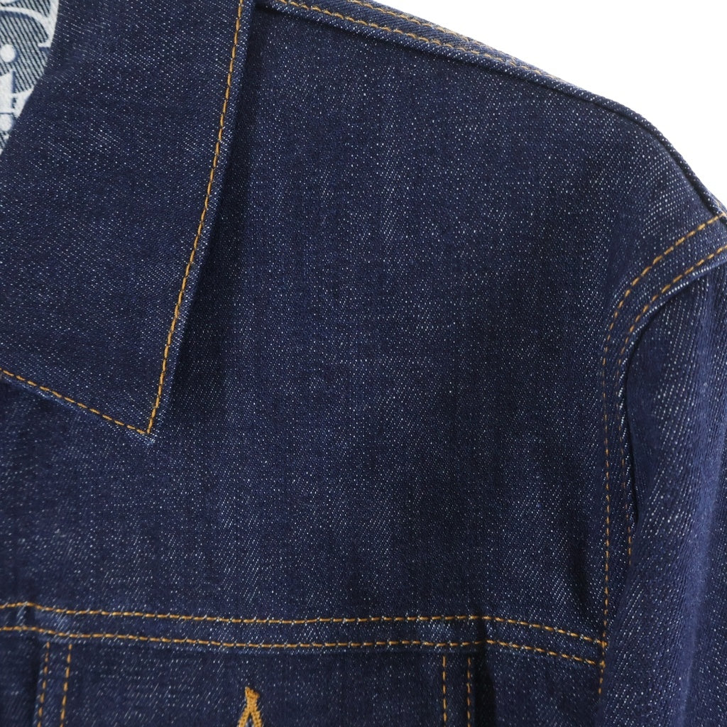 Christian Dior(クリスチャンディオール) 20SS トロッターロゴ オブリーク柄 デニムジャケット インディゴ 013D482B226X