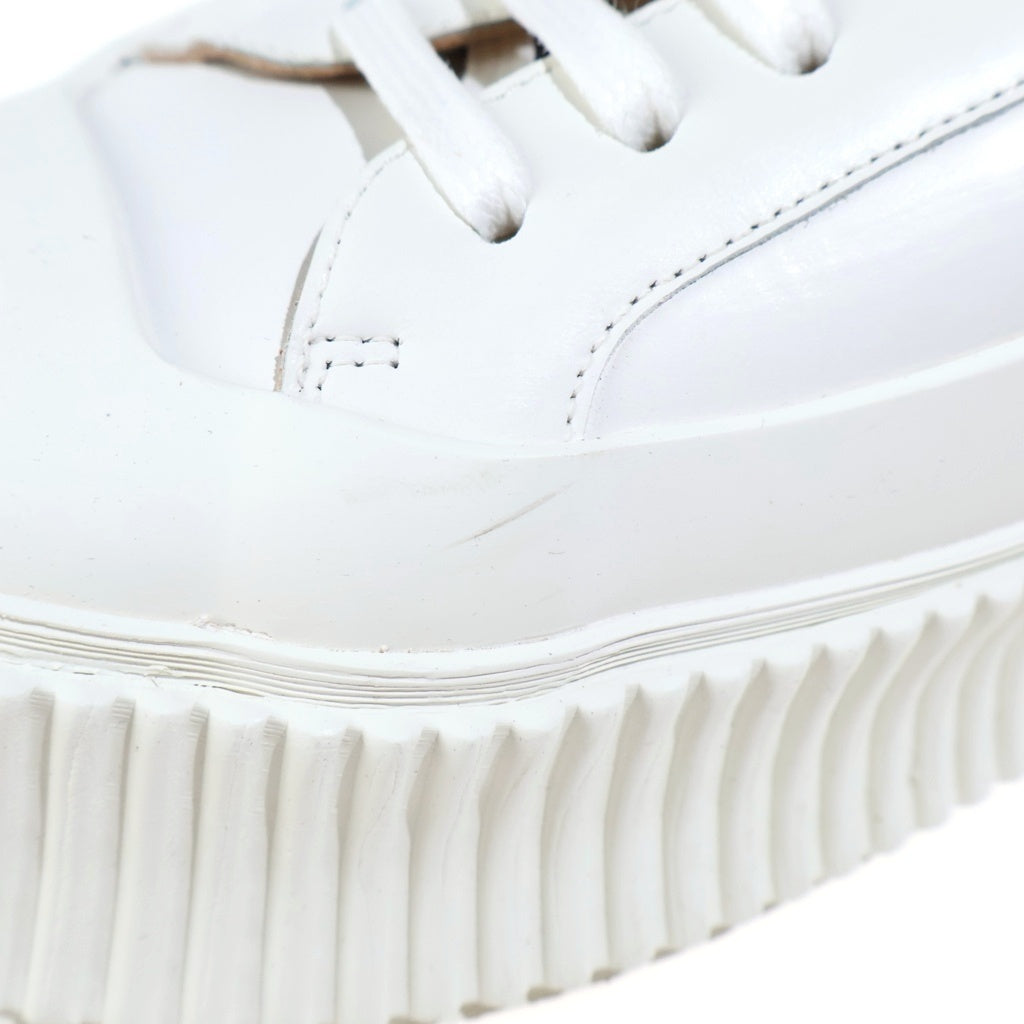 JIL SANDER(ジルサンダー) プラットフォーム レザー ローカットスニーカー ホワイト J15WS0002