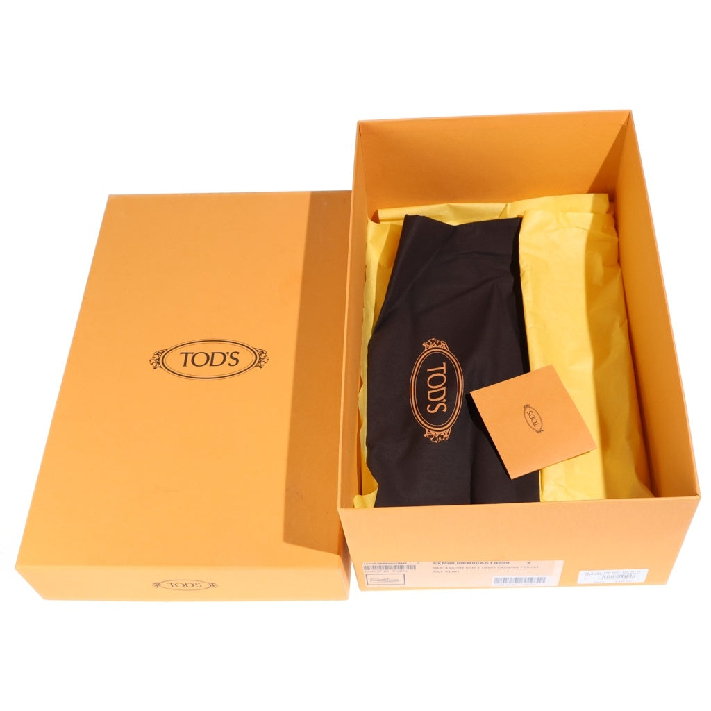 TOD'S(トッズ) Tタイムレス レザー ローファー シューズ ゴールド金具 ブラック XXM08J0ER60AKT