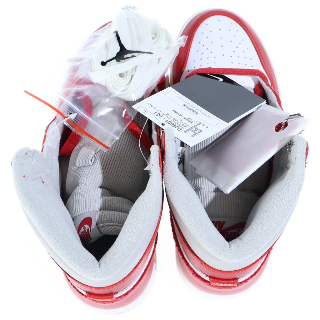 NIKE(ナイキ) WNMS AIR JORDAN1 RETRO HIGH OG DJ4891-061 ウィメンズ エアジョーダン1 レトロ ハイカットスニーカー レッド/ホワイト US6/23cm レディース