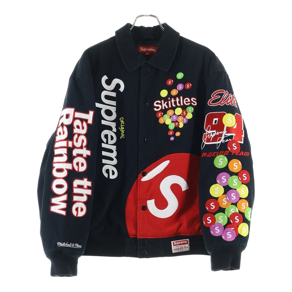 SUPREME(シュプリーム) 21AW ×MITCHELL&NESS ×SKITTLES Varsity Jacket ミッチェルアンドネス スキットルズ ヴァーシティージャケット マルチカラー
